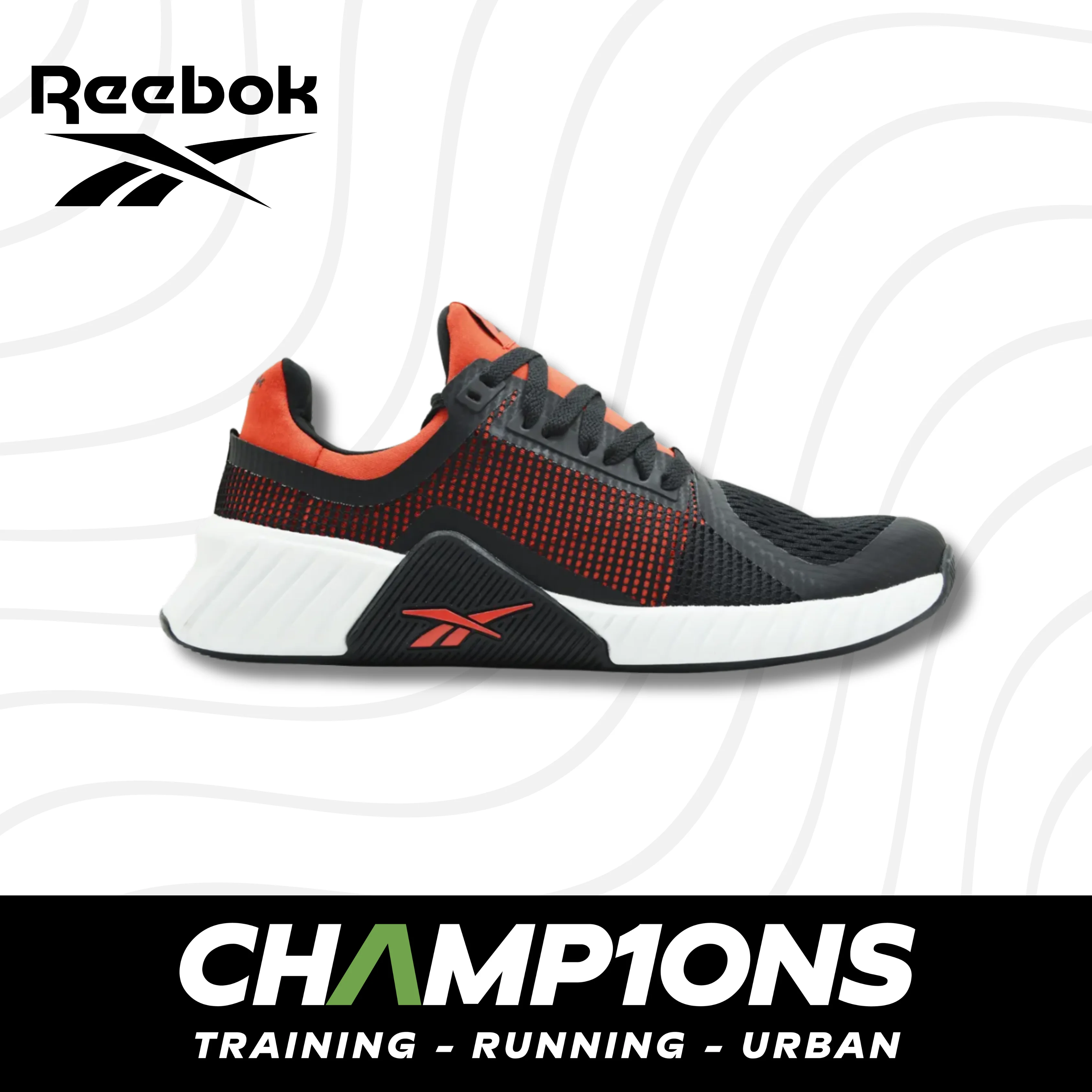 Tenis Reebok Negro con Naranja 100257648 | Champ10ns