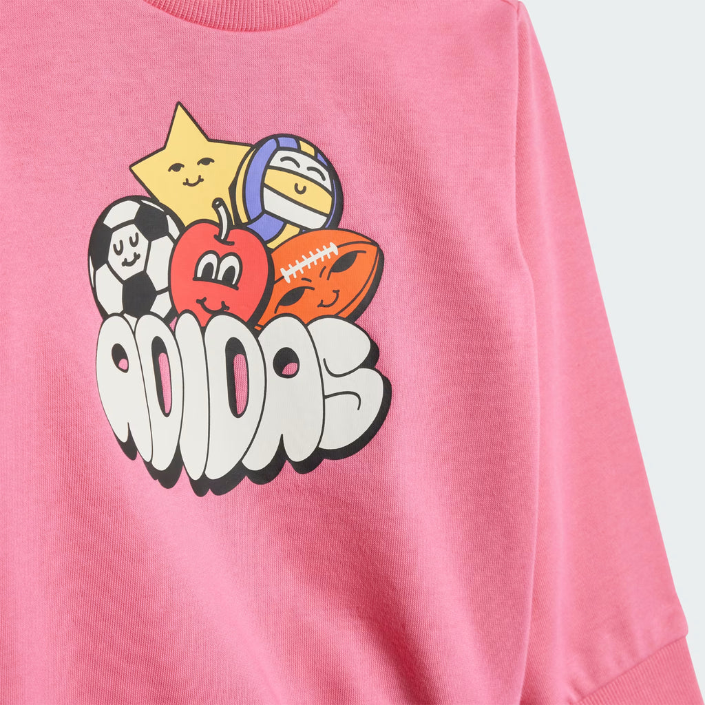 Conjunto ADIDAS Fun Infantil Rosa JD0061 | Champ10ns