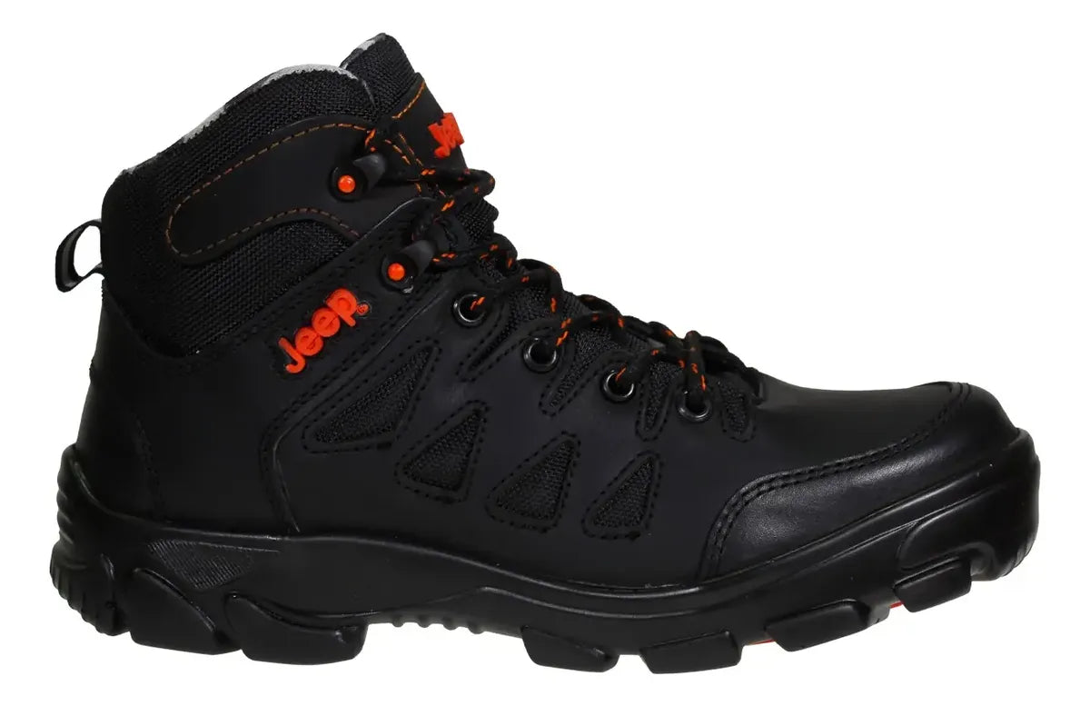 Botas de Uso Rudo JEEP Negro con Naranja JE800 | Champ10ns