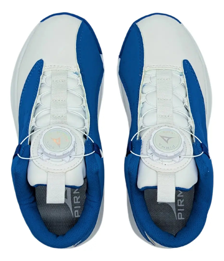 Tenis de Básquetbol PIRMA Preescolar Blanco Azul 2013 | Champ10ns