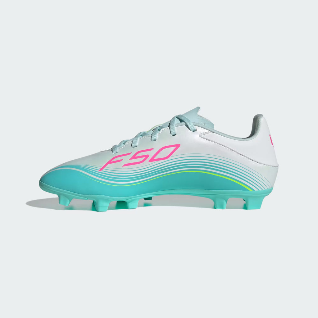 Tenis de Fútbol ADIDAS Blanco con Turquesa JQ0946 | Champ10ns