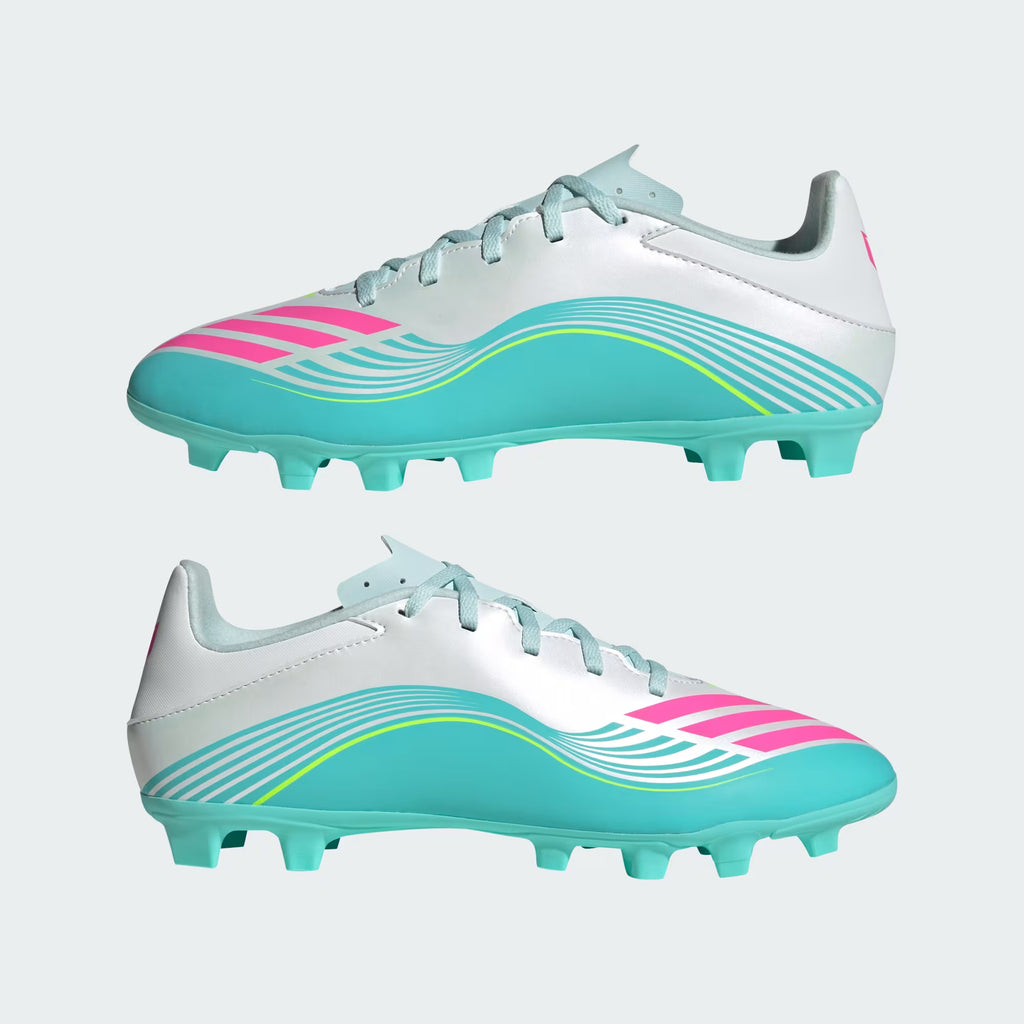 Tenis de Fútbol ADIDAS Blanco con Turquesa JQ0946 | Champ10ns