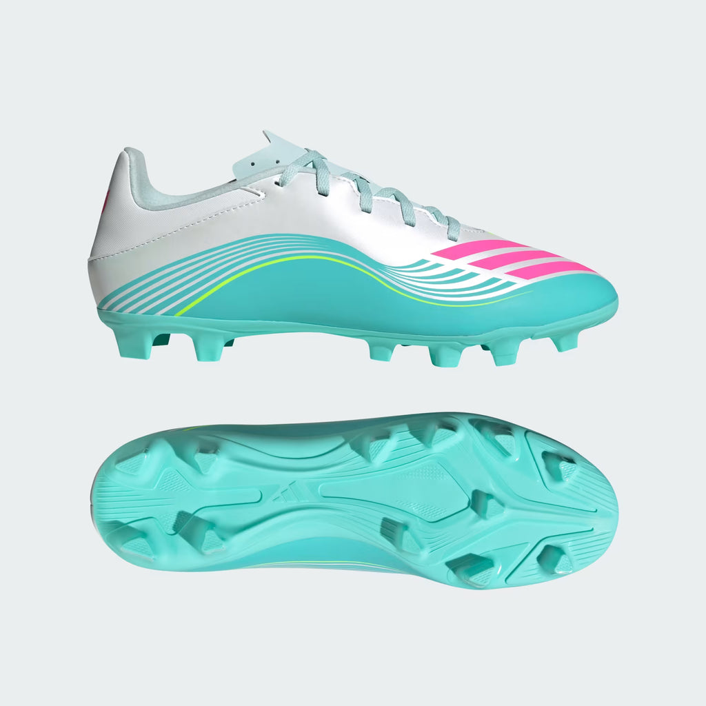 Tenis de Fútbol ADIDAS Blanco con Turquesa JQ0946 | Champ10ns